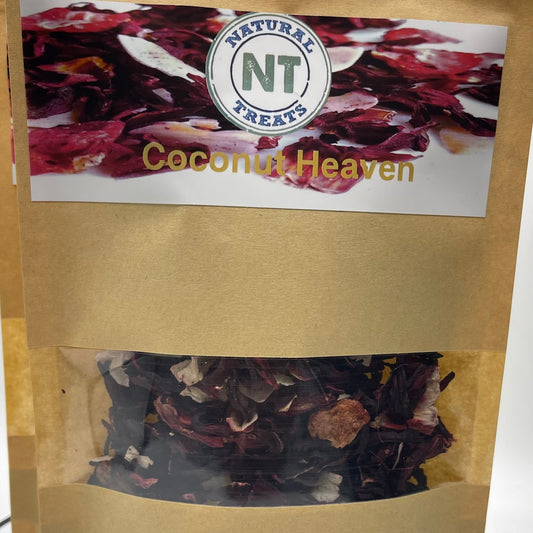 Coconut Heaven Herbal Drink - Tropical Fusion with Strawberry, Coconut and Hibiscus