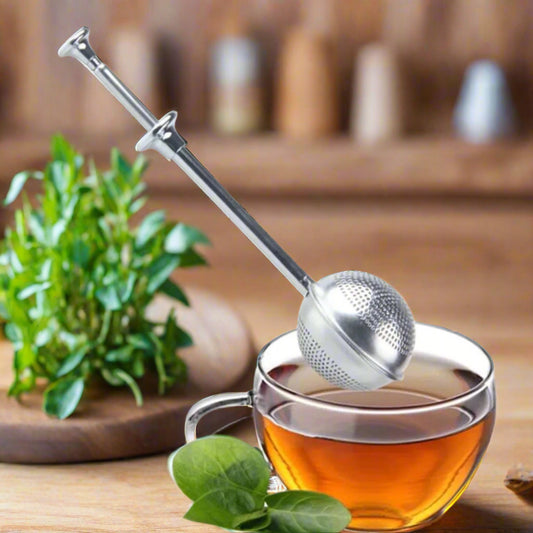 Hand Tea Infused Stainless Steel Strainer - The Perfect Brew Every Time